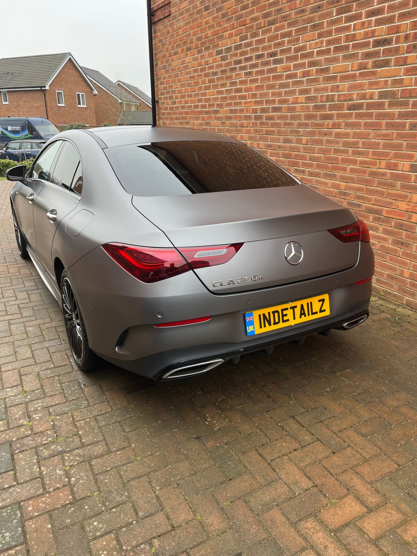 Mercedes CLA rear with INDETAILZ plate