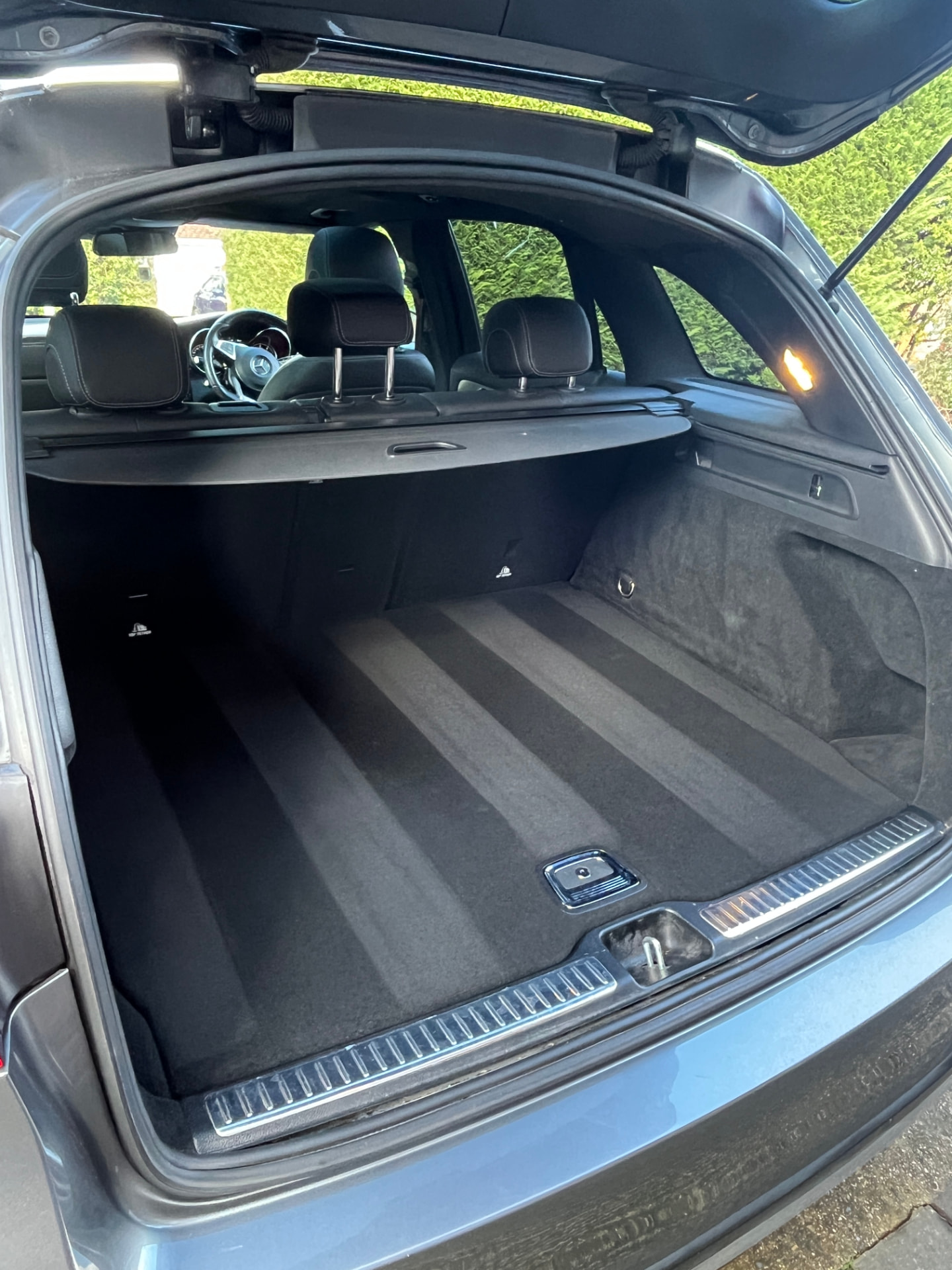 Mercedes estate boot after vacuuming